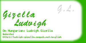 gizella ludvigh business card